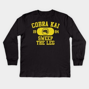 Cobra Kai Vintage tee (fist) Kids Long Sleeve T-Shirt